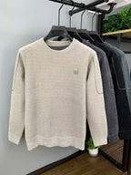 Intims - Pull en Maille Doublé Polaire à Col Rond et Logo Brodé Homme - 94828FR