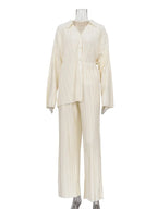 Intims - Ensemble chemise & pantalon ample plissé Beige - 16930FR
