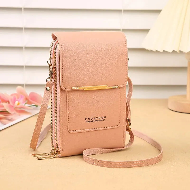 Leather phone pouch
