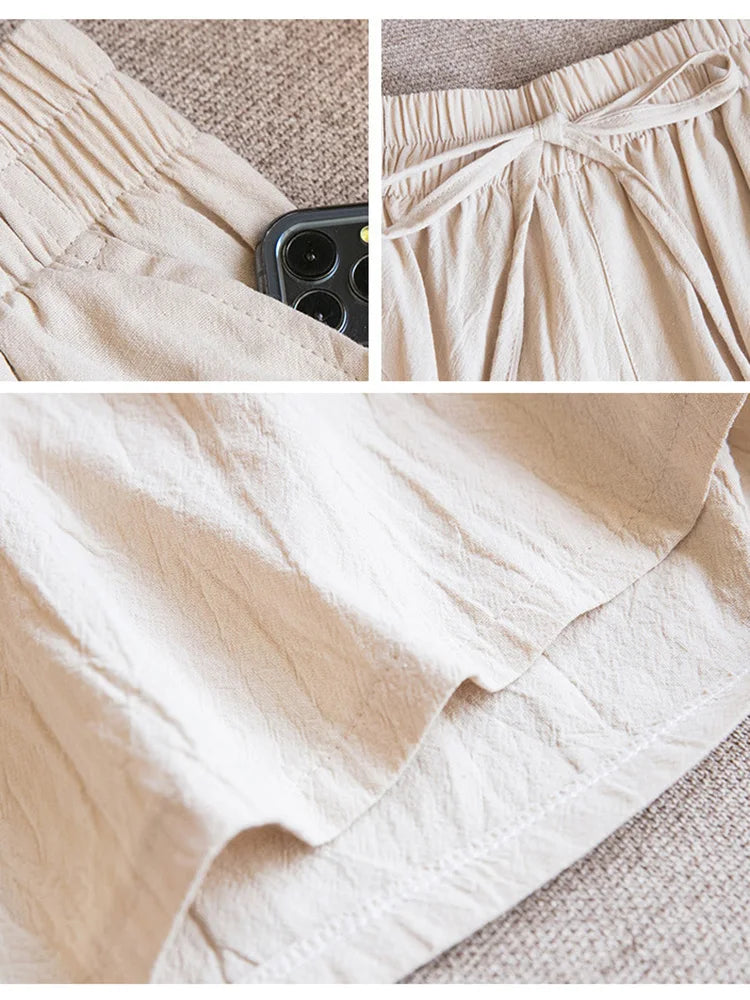 Intims - Short en coton mi-long pour Femme - 10273FR