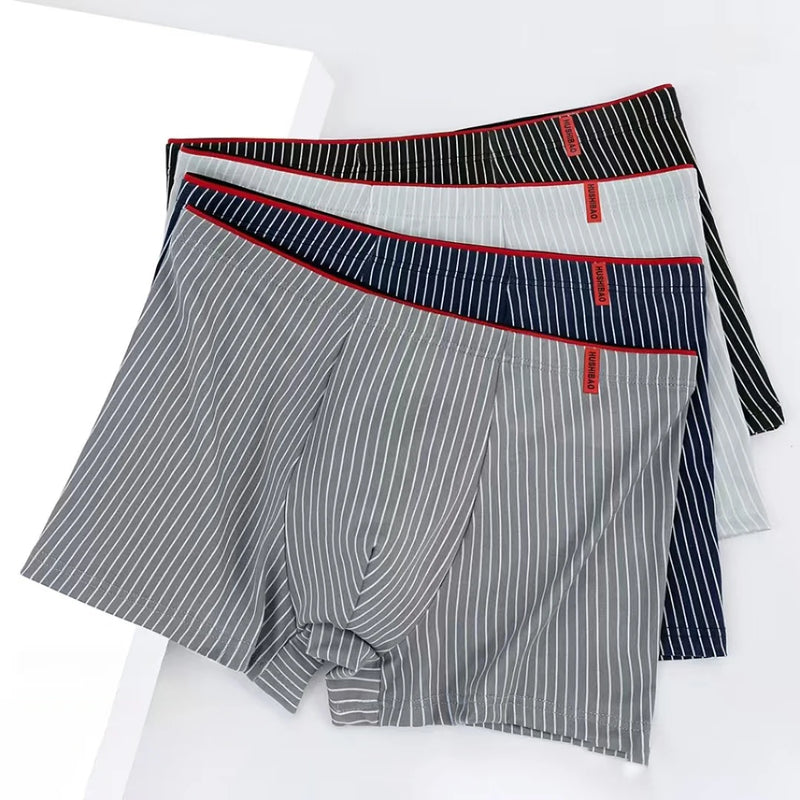 Intims - Lot de 4 Boxers en Coton à Rayures pour Hommes - 58214FR