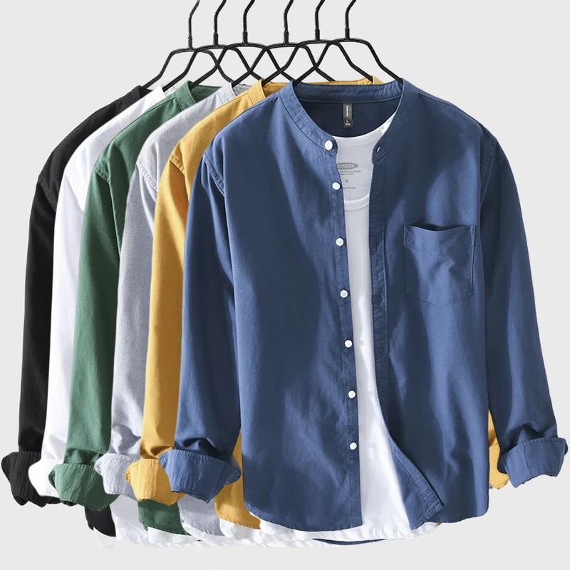 Intims - Chemise en 100% Coton à Col Mao pour Homme - 83927FR