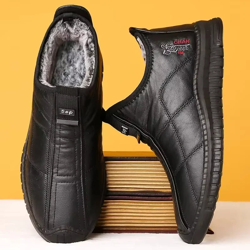 Chaussures Slip-on Sans Lacets à Doublure Chaude & Imperméables - Homme
