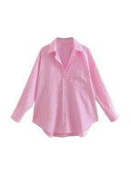 Intims - Chemise en popeline de coton rayée - 52781FR