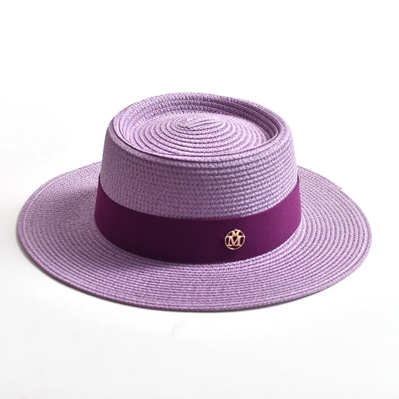 Intims - Chapeau de Paille Coloré à Ruban - 17 Couleurs