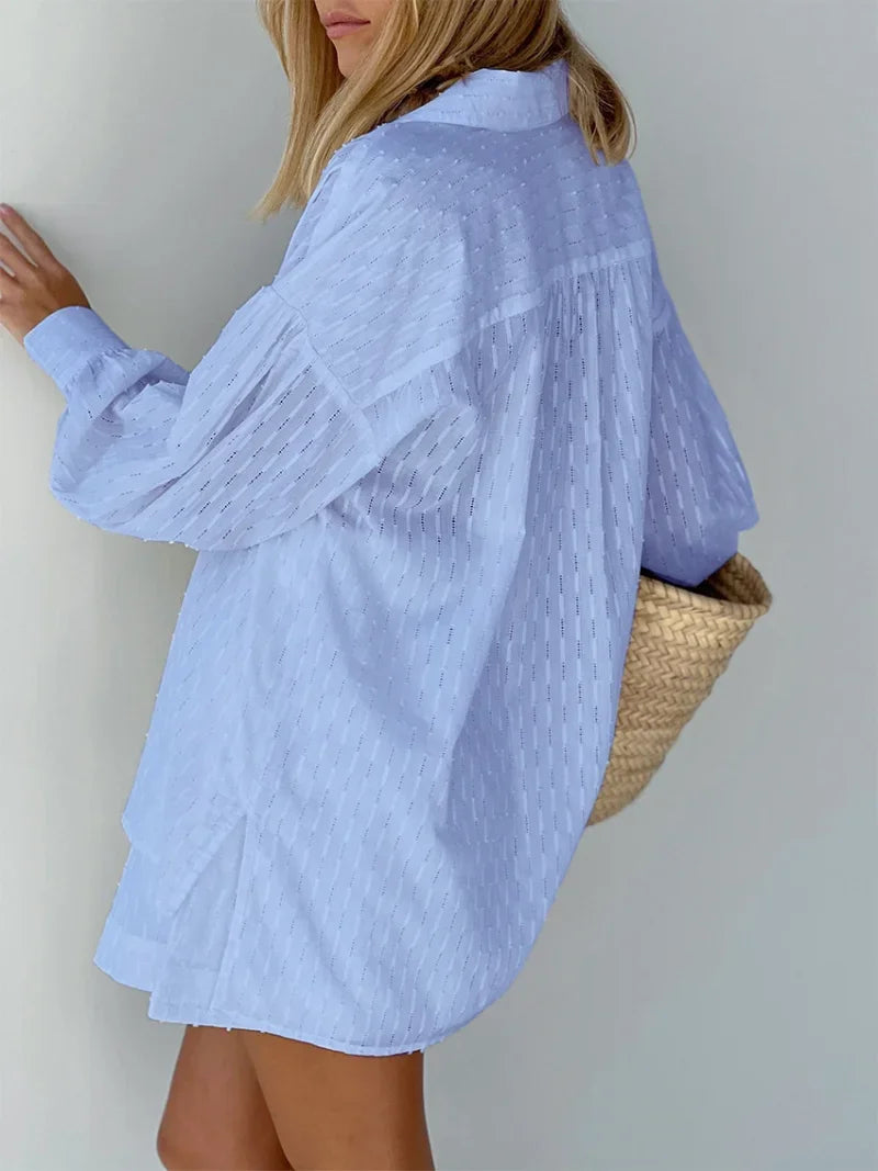 Intims - Ensemble Short & Chemise ajouré - 87939FR