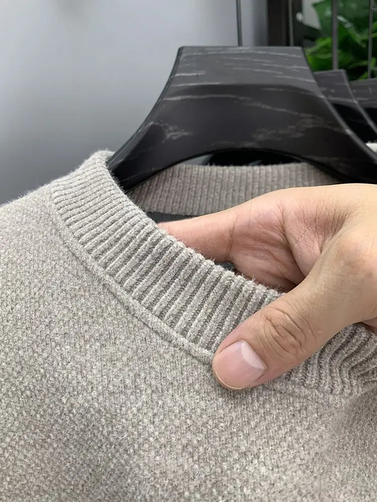 Intims - Pull en Maille Doublé Polaire à Col Rond et Logo Brodé Homme - 94828FR