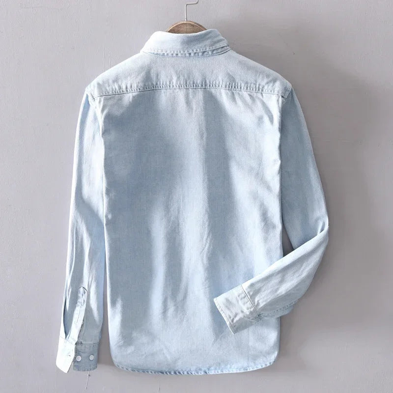 Intims - Chemise en Jean 100% Coton à Manches Longues pour Hommes - 58231FR