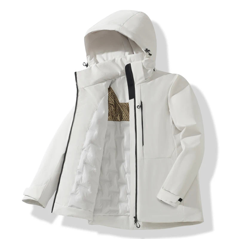 Parka Coupe-Vent Tissu Déperlant & Capuche Amovible - Mixte