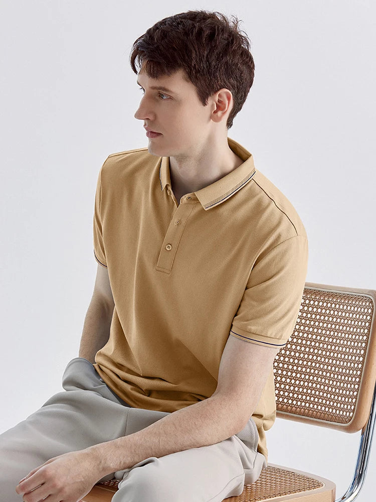 Intims - Polo d'Été Classique en Coton et Soie pour Hommes - 46820FR