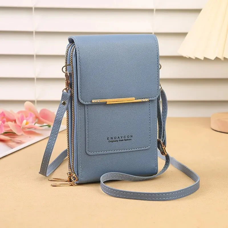 Leather phone pouch