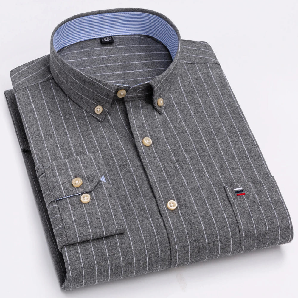 Intims - Chemise Décontractée à Carreaux/Rayures en Coton pour Hommes - 31452FR