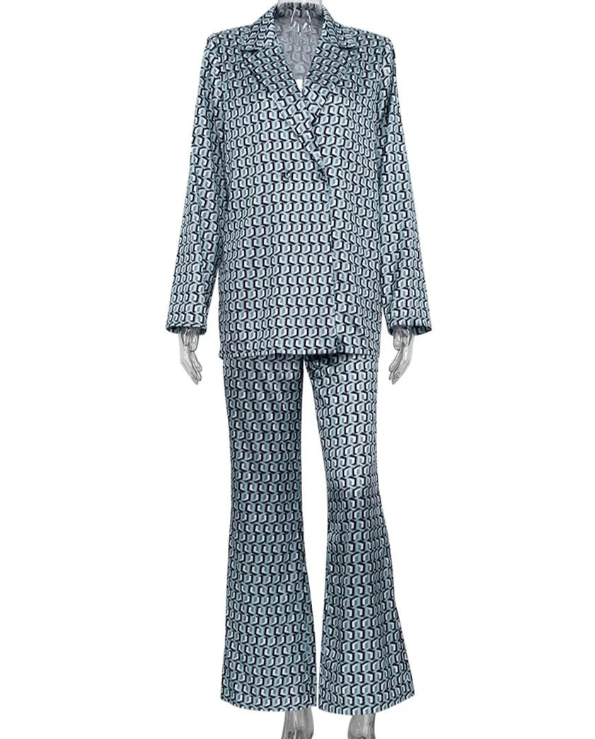 Intims - Ensemble effet Satin Blazer & Pantalon ample -31963FR
