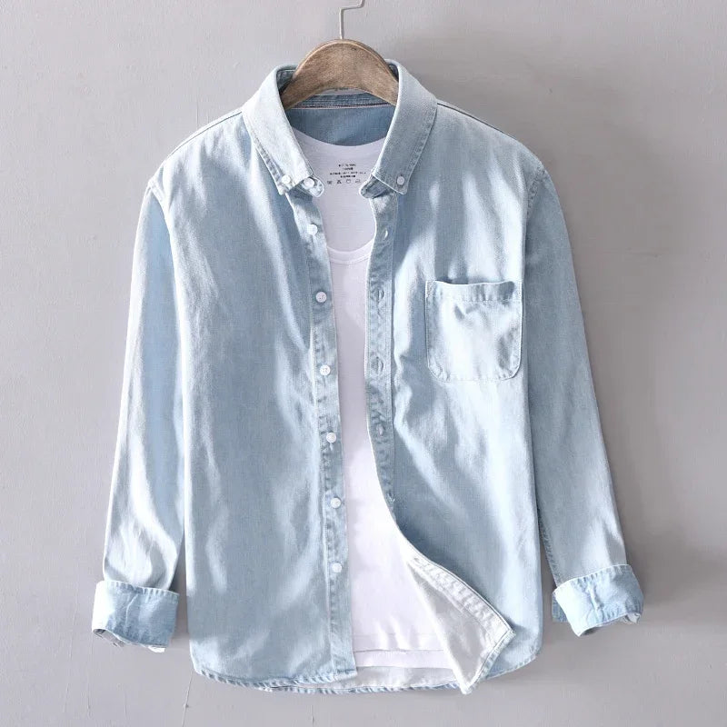 Intims - Chemise en Jean 100% Coton à Manches Longues pour Hommes - 58231FR