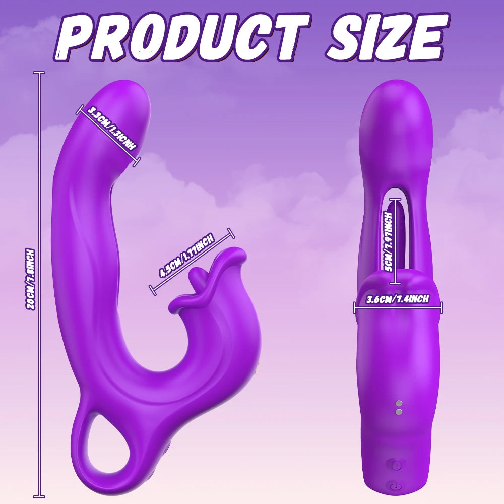 VelvetKiss – Stimulateur Féminin Rechargeable à Tapotement et Vibration, Massage Intime et Point G
