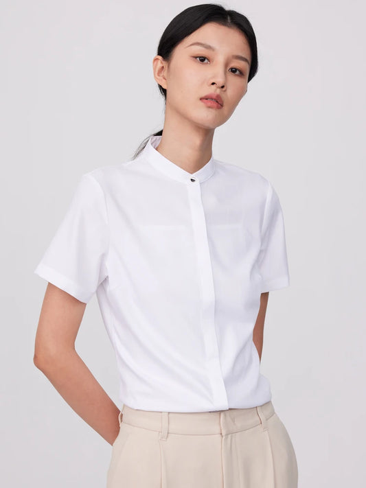Intims - Chemisier Slim Fit Col Officier pour Femmes - 00123FR