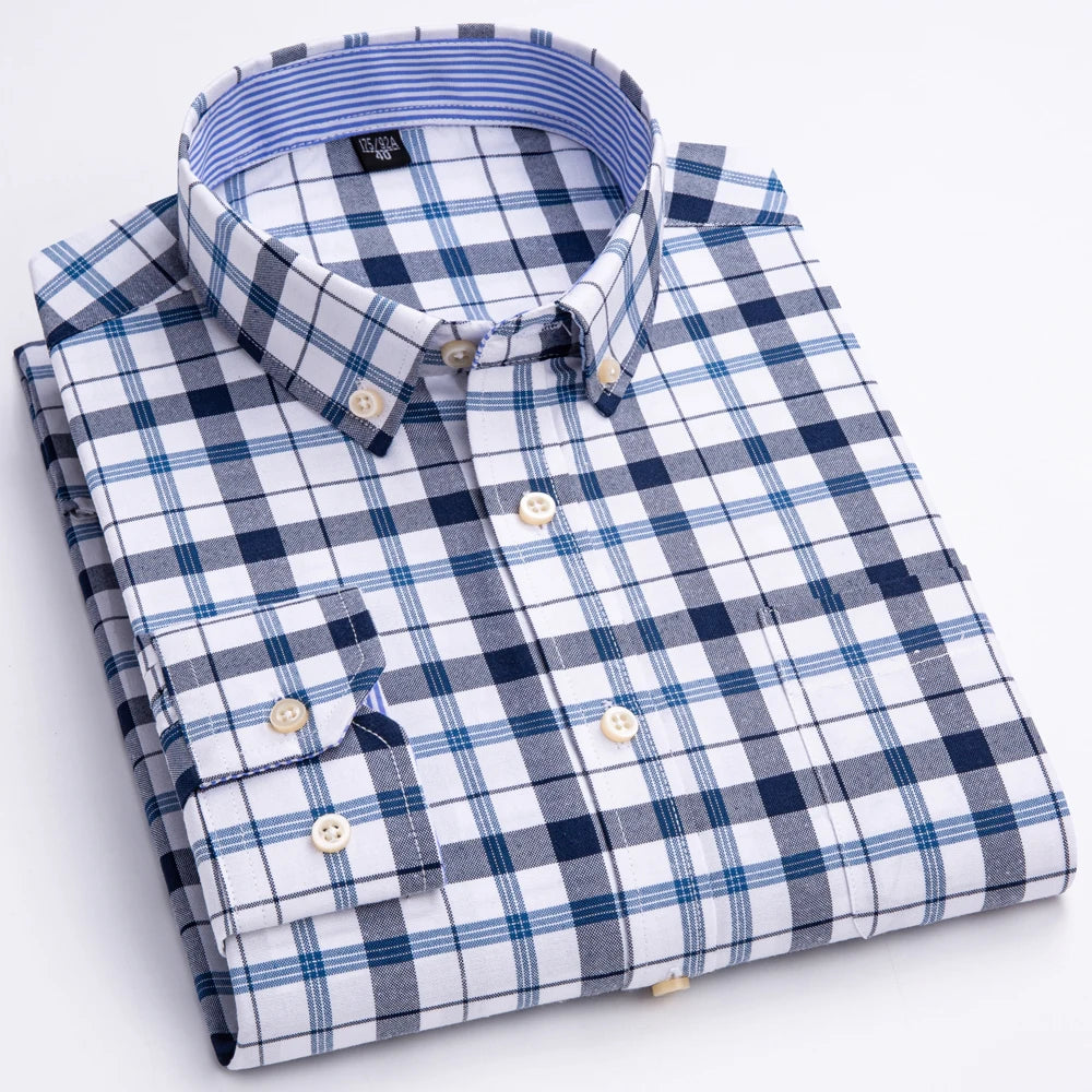 Intims - Chemise Décontractée à Carreaux/Rayures en Coton pour Hommes - 31452FR