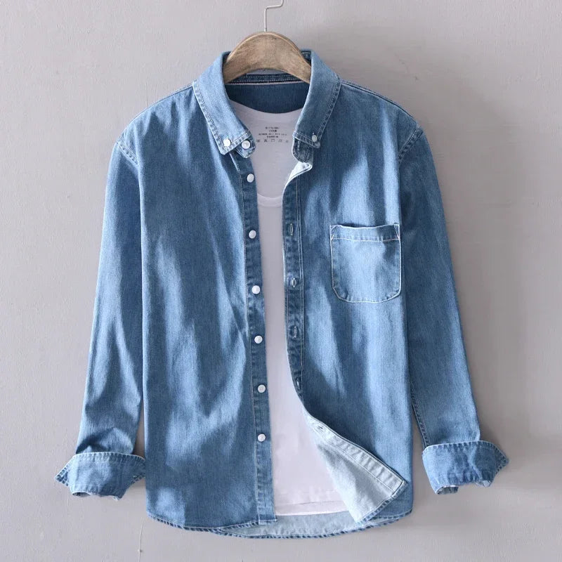 Intims - Chemise en Jean 100% Coton à Manches Longues pour Hommes - 58231FR