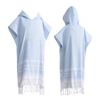 Poncho de Plage en Coton - Séchage Rapide & Anti-Sable