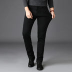 Intims - Jean Stretch Noir Coupe Classique Droite pour Hommes - 37429FR