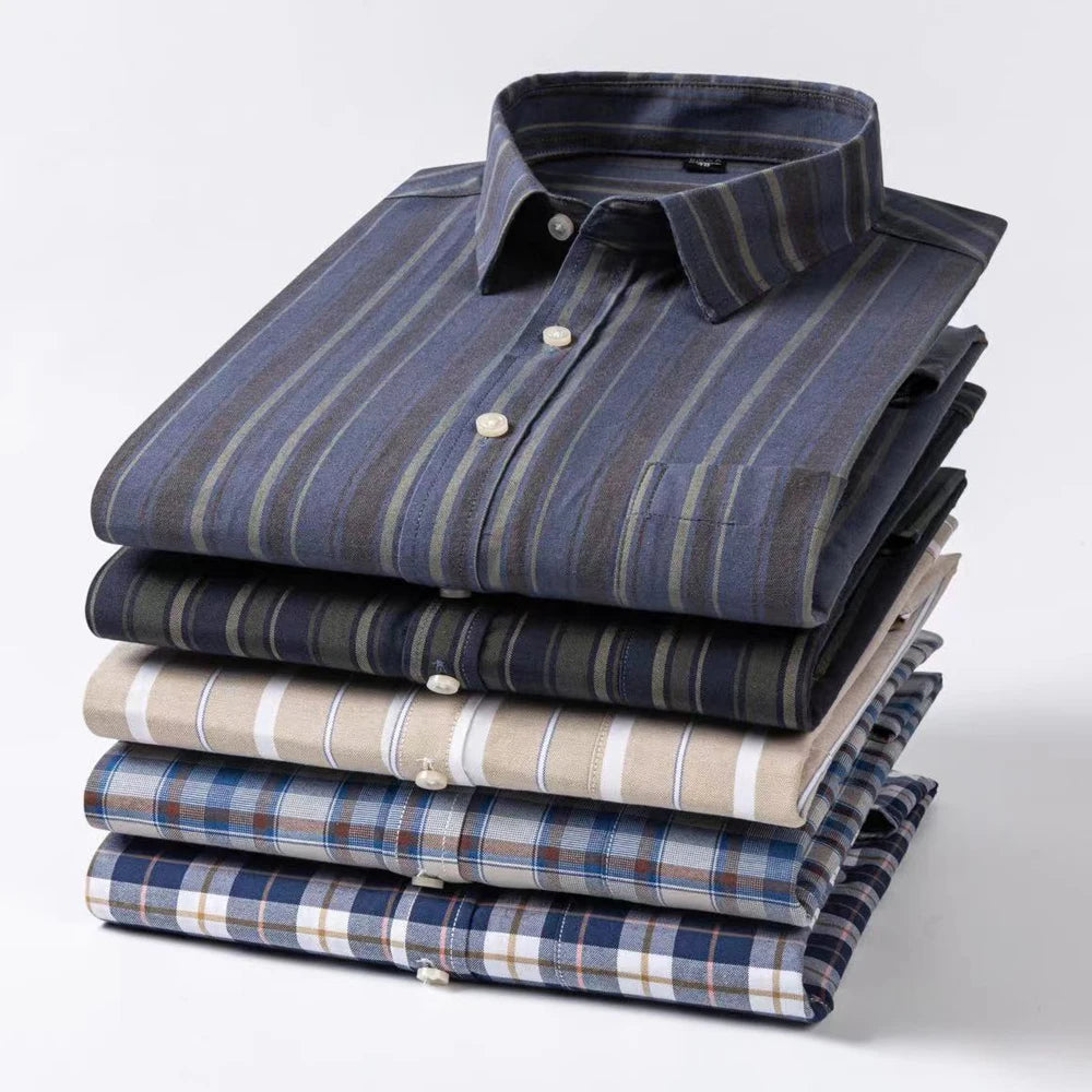 Intims - Chemise Décontractée à Carreaux/Rayures en Coton pour Hommes - 31452FR