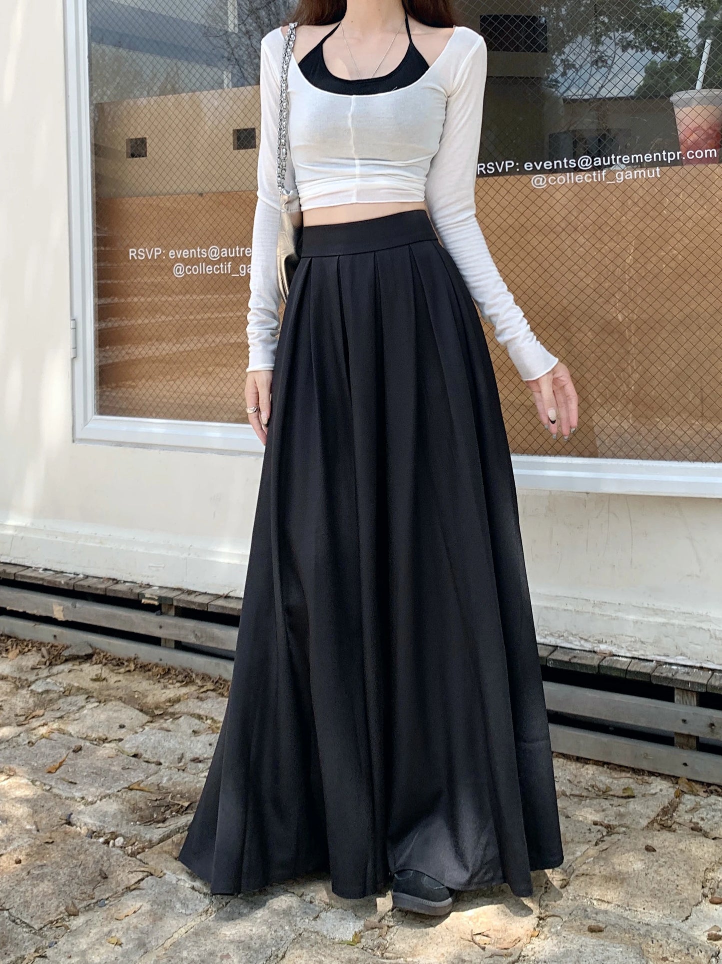 Intims - Longue jupe plissée taille haute pour Femmes - 76193FR