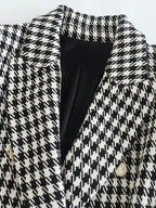 Ensemble Blazer & Short Motif Pied-de-poule