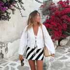 Intims - Chemisette à lacets en coton & en lin pour femme - 46291FR