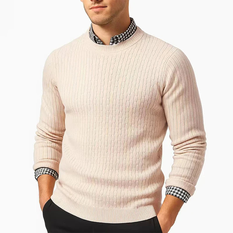 Men's Warm Cable Knit Sweater