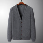 Intims - Cardigan épais Col V BASIC - Homme