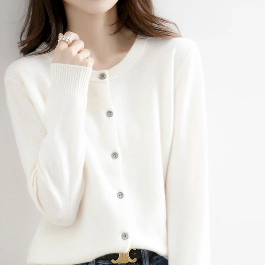 Intims - Cardigan intemporel à Col Rond pour Femme - 86420FR