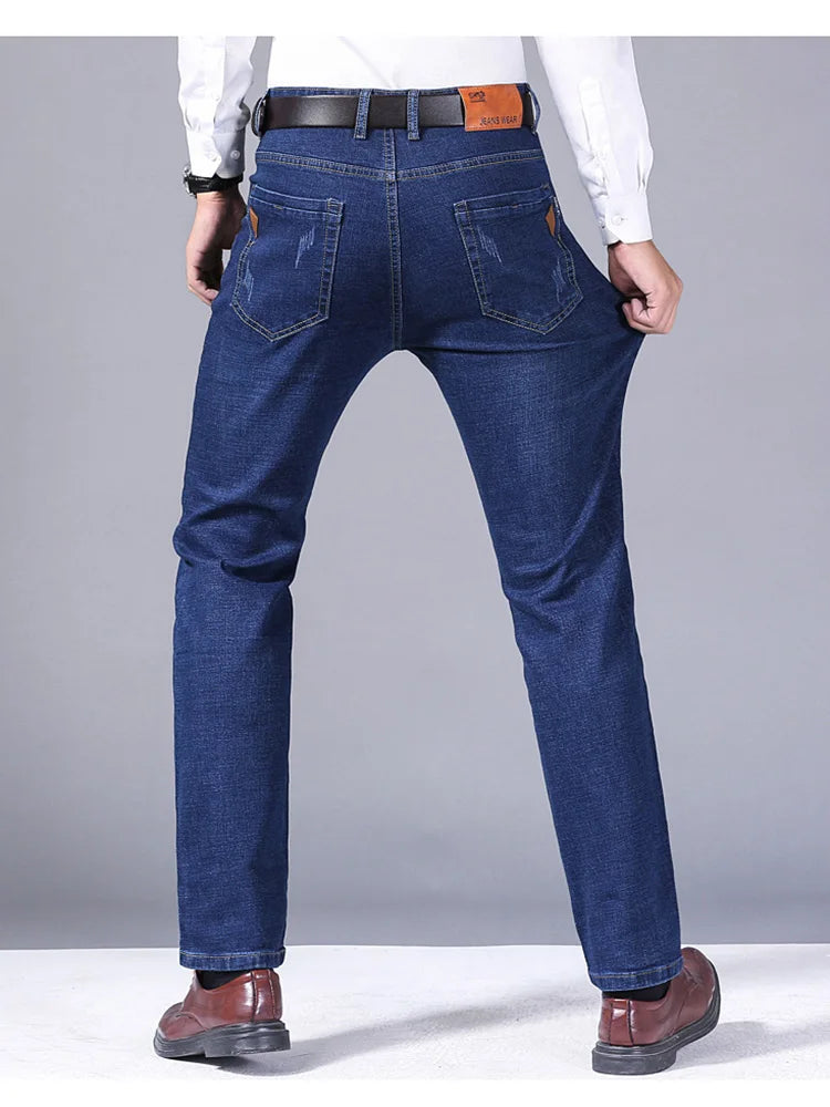 Jean Denim Coupe Droite Extensible - Homme