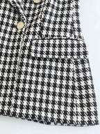 Ensemble Blazer & Short Motif Pied-de-poule