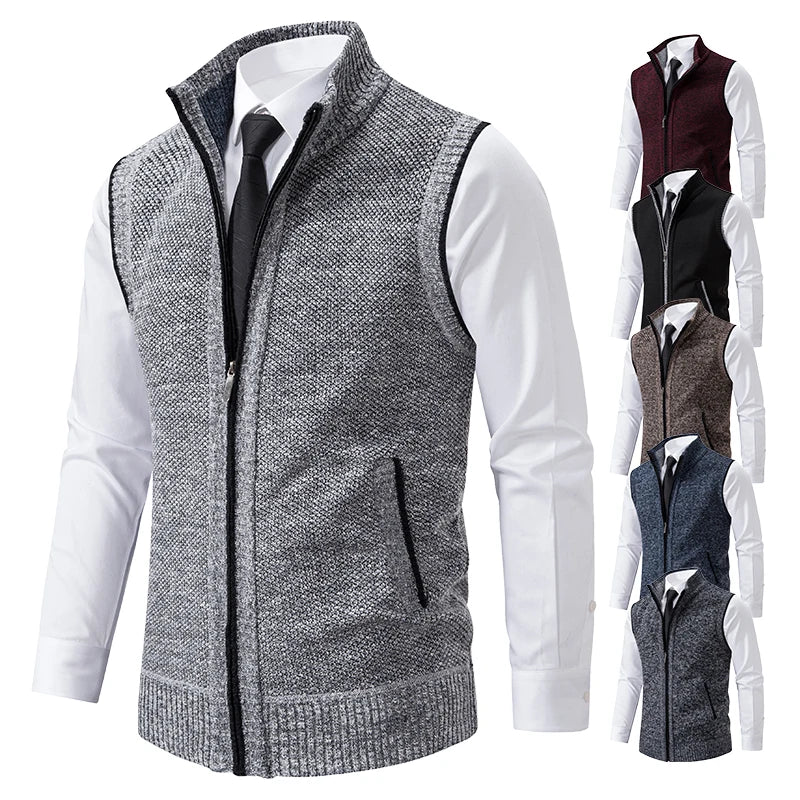 Intims - Gilet sans manches à maille col cheminée pour Homme - 87342FR