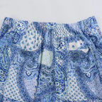 Intims - Ensemble Chemisier Imprimé Bandana Bleu et Pantalon Large Taille Haute pour Femme - 97531FR