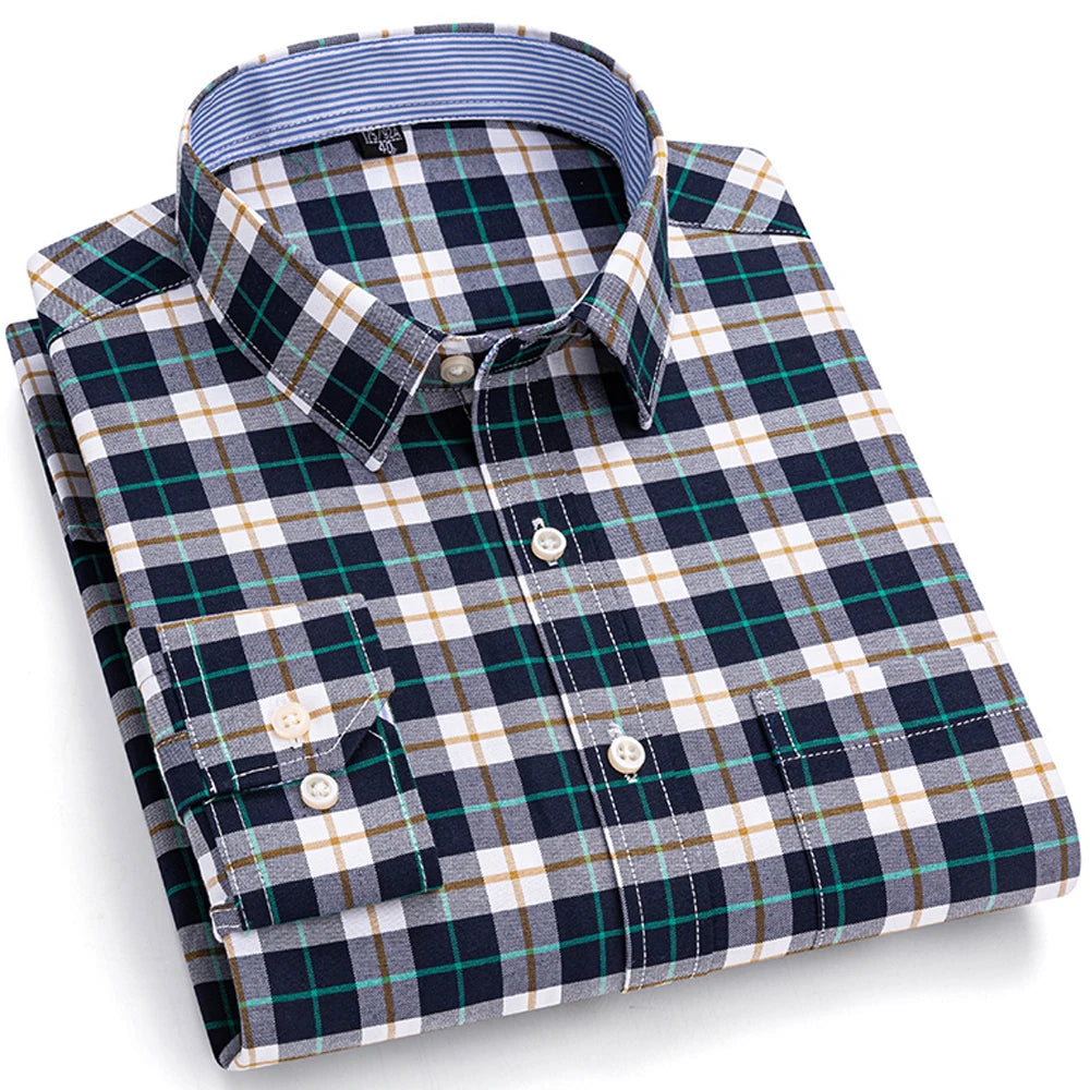 Intims - Chemise Décontractée à Carreaux/Rayures en Coton pour Hommes - 31452FR