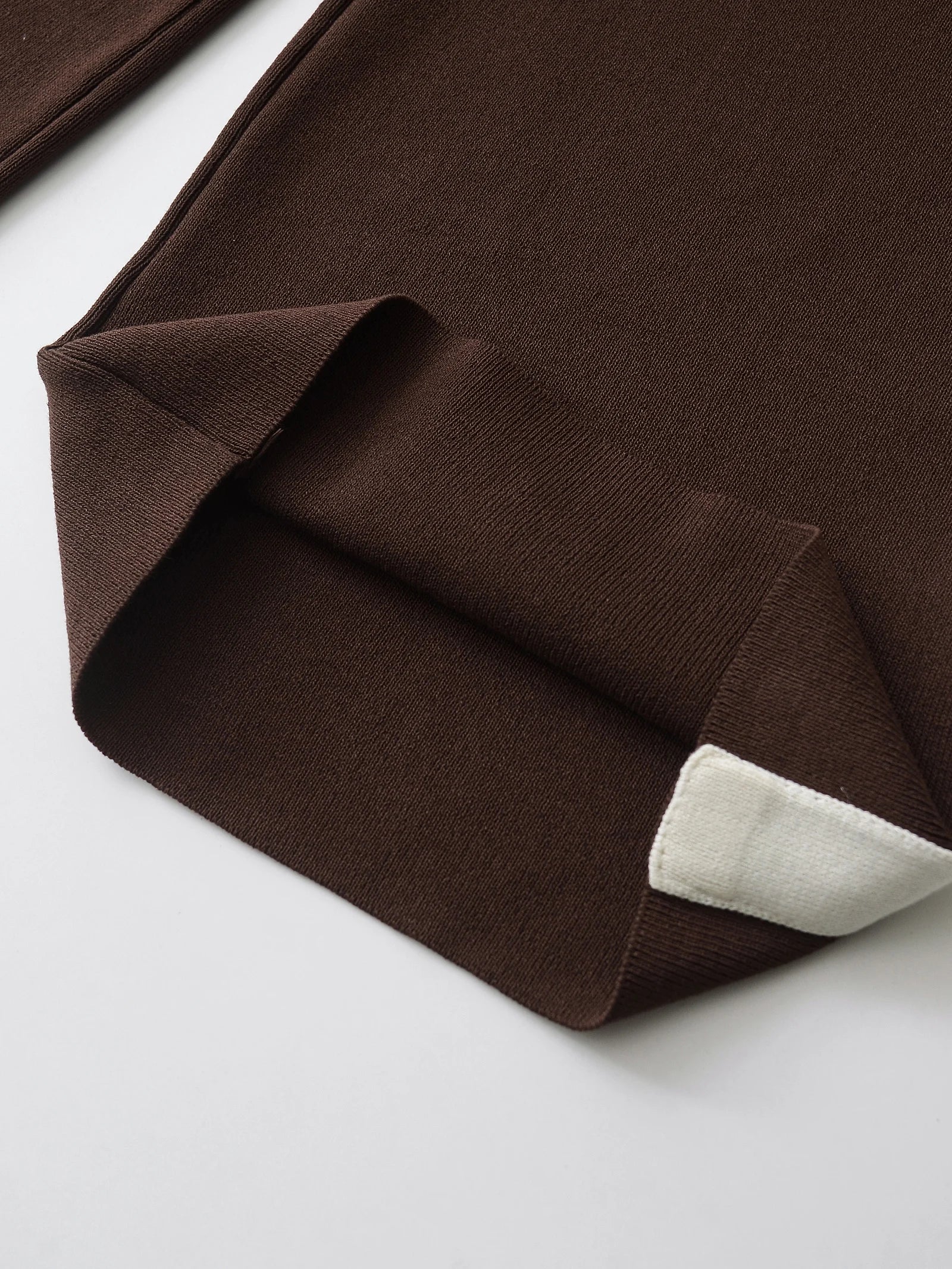 Ensemble 2PCS Sportif Casual & Chic Marron/ Blanc