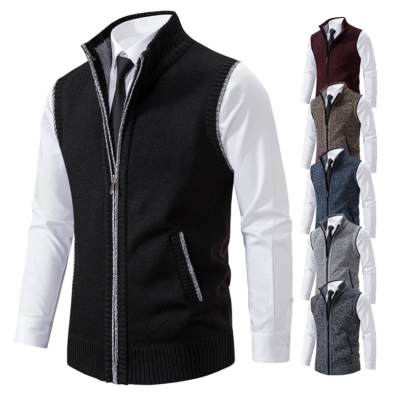 Intims - Gilet sans manches à maille col cheminée pour Homme - 87342FR