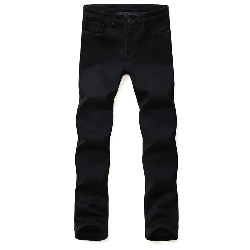 Intims - Jean Stretch Noir Coupe Classique Droite pour Hommes - 37429FR