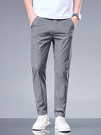 Pantalon décontracté coupe droite