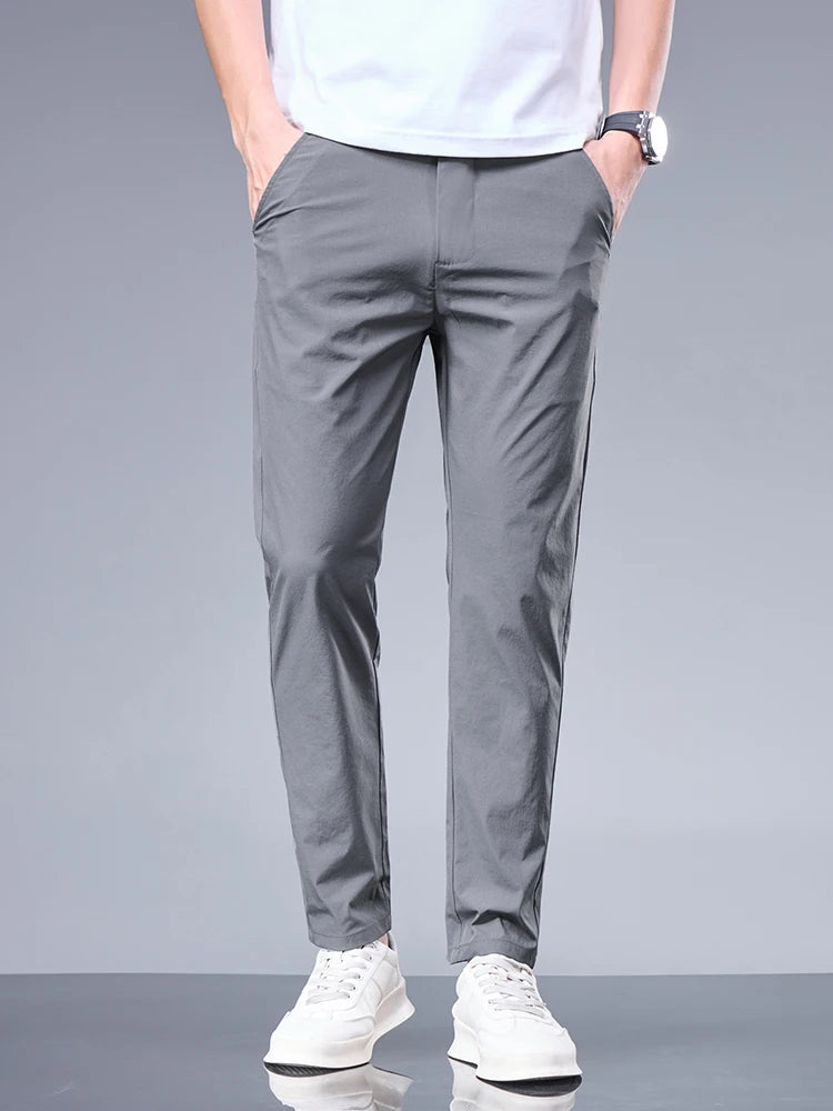 Pantalon décontracté coupe droite