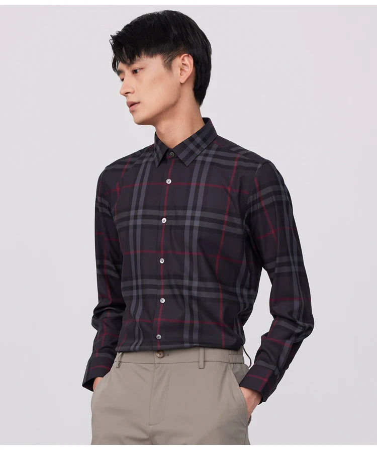 Intims - Chemise à Carreaux en Fibre de Bambou pour Hommes - 00134FR