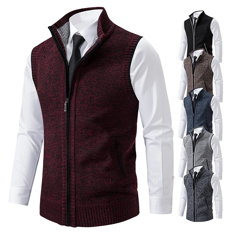 Intims - Gilet sans manches à maille col cheminée pour Homme - 87342FR