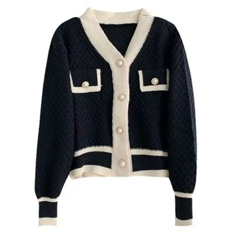 Cardigan Chic avec Bouton en Perle