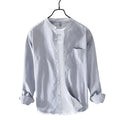 Intims - Chemise en 100% Coton à Col Mao pour Homme - 83927FR