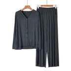Intims - Pyjama en Coton Ultra-Doux Manches Longues & Pantalon pour Femme - 10002FR