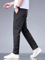 Pantalon décontracté coupe droite