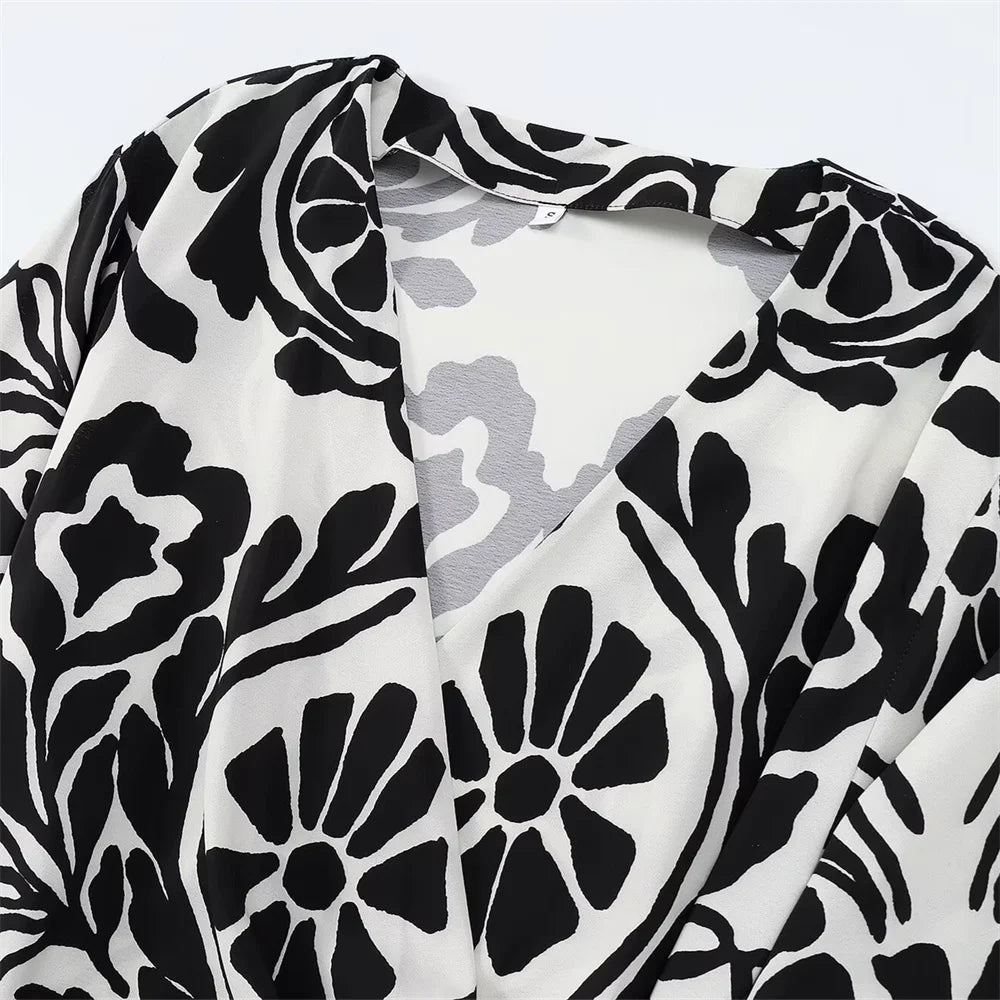 Intims - Ensemble Kimono à Imprimés et Short Décontracté pour Femmes - 93827FR