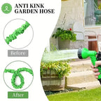 Tuyau d’Arrosage Extensible + Pistolet Multi-Jet