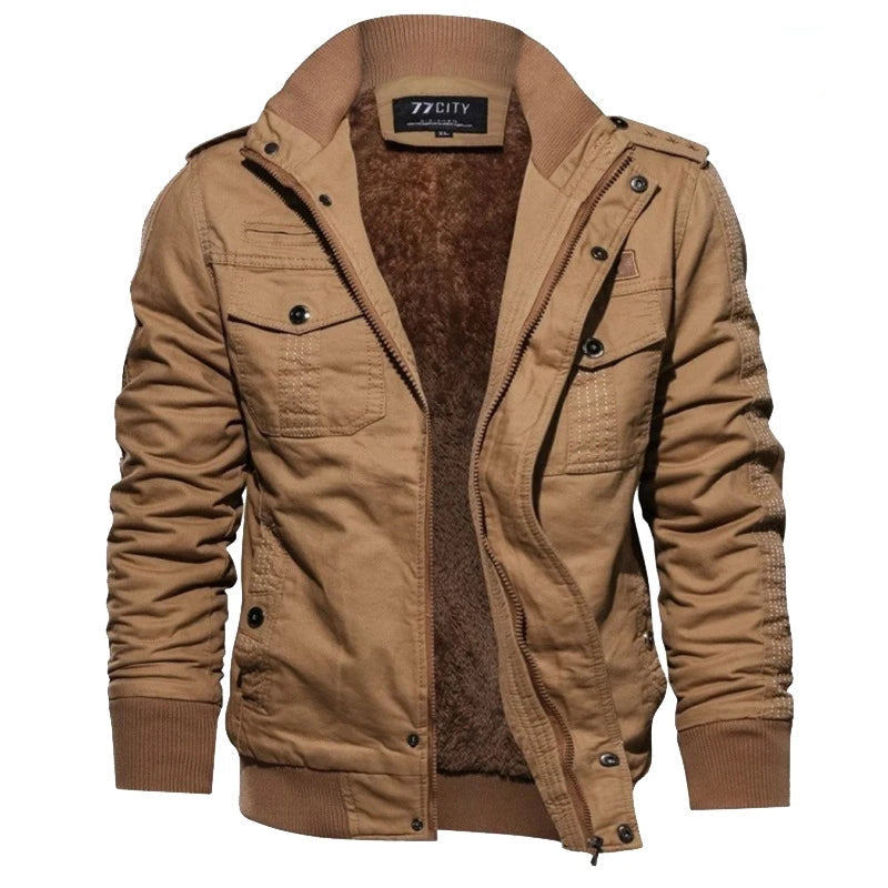 Veste U.S Army à Doublure Polaire Chaude - Homme